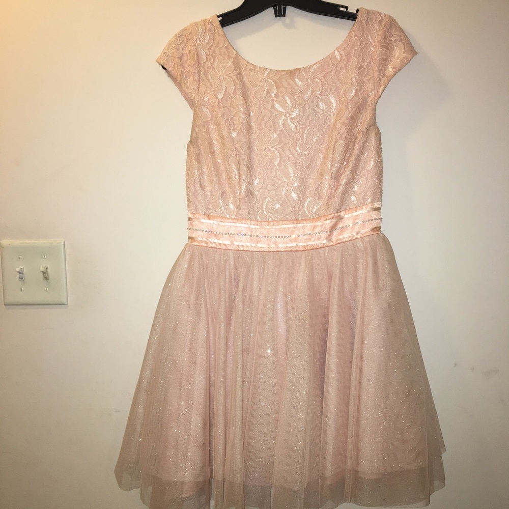 girls light pink cupcake dress